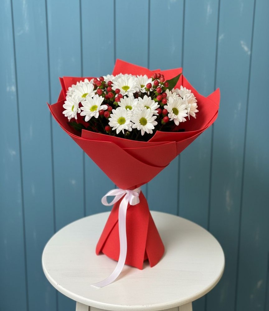 Букет цветов из: Хризантемы в Митькино