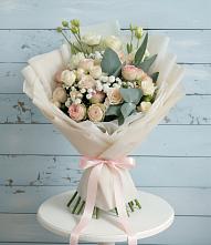 Букет цветов из:  Розы и Лизиантусы #REPLACE_PRED# Митькино