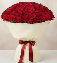Букет 101 Красная роза Милано в Митькино
