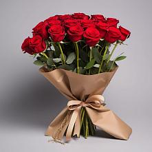 Букет 21 Красная роза Эдлесс Лав в Митькино