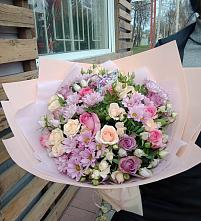 Букет цветов из:  Розы и Хризантемы в Митькино