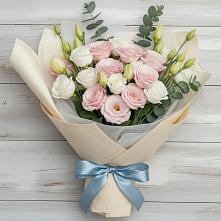 Букет цветов из:  Лизиантусы #REPLACE_PRED# Митькино