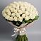 Букет 101 беля роза Белоснежка в Митькино
