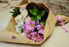 Букет цветов из:  Розы и Хризантемы в Митькино