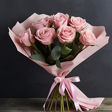 Букет 7 розовых роз #REPLACE_PRED# Митькино