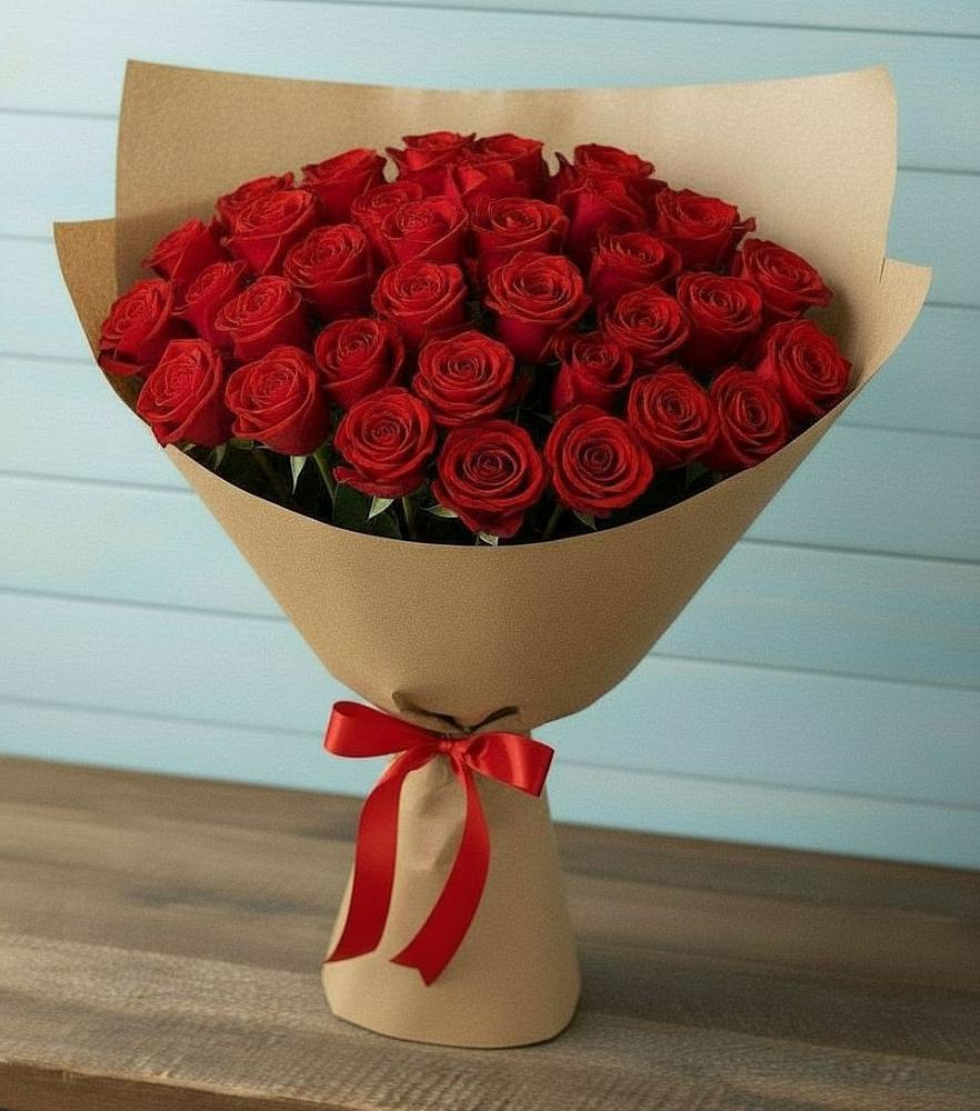 Букет Красные розы Милано в Митькино