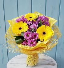 Букет цветов из:  Хризантемы и Герберы в Митькино