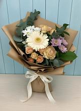 Букет цветов из:  Герберы и Хризантемы в Митькино
