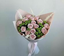 Букет цветов из:  Розы и Хризантемы в Митькино