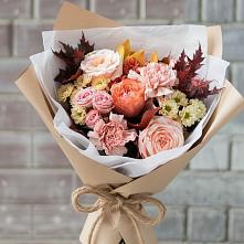Букет цветов из:  Гвоздики, Хризантемы и Розы в Митькино