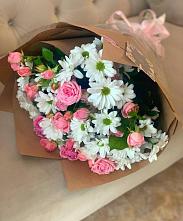Букет цветов из:  Розы и Хризантемы #REPLACE_PRED# Митькино
