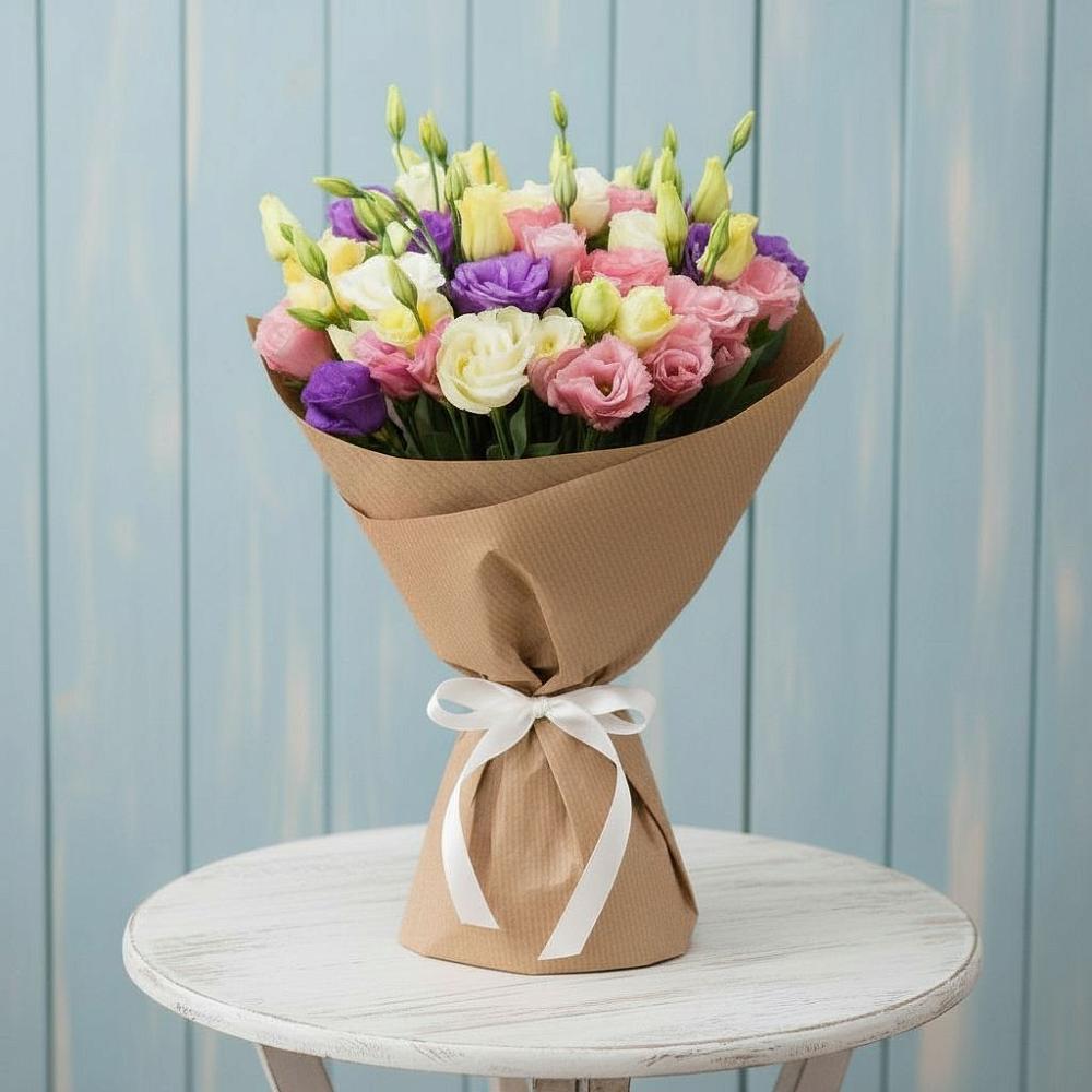 Букет цветов из: Лизиантусы в Митькино