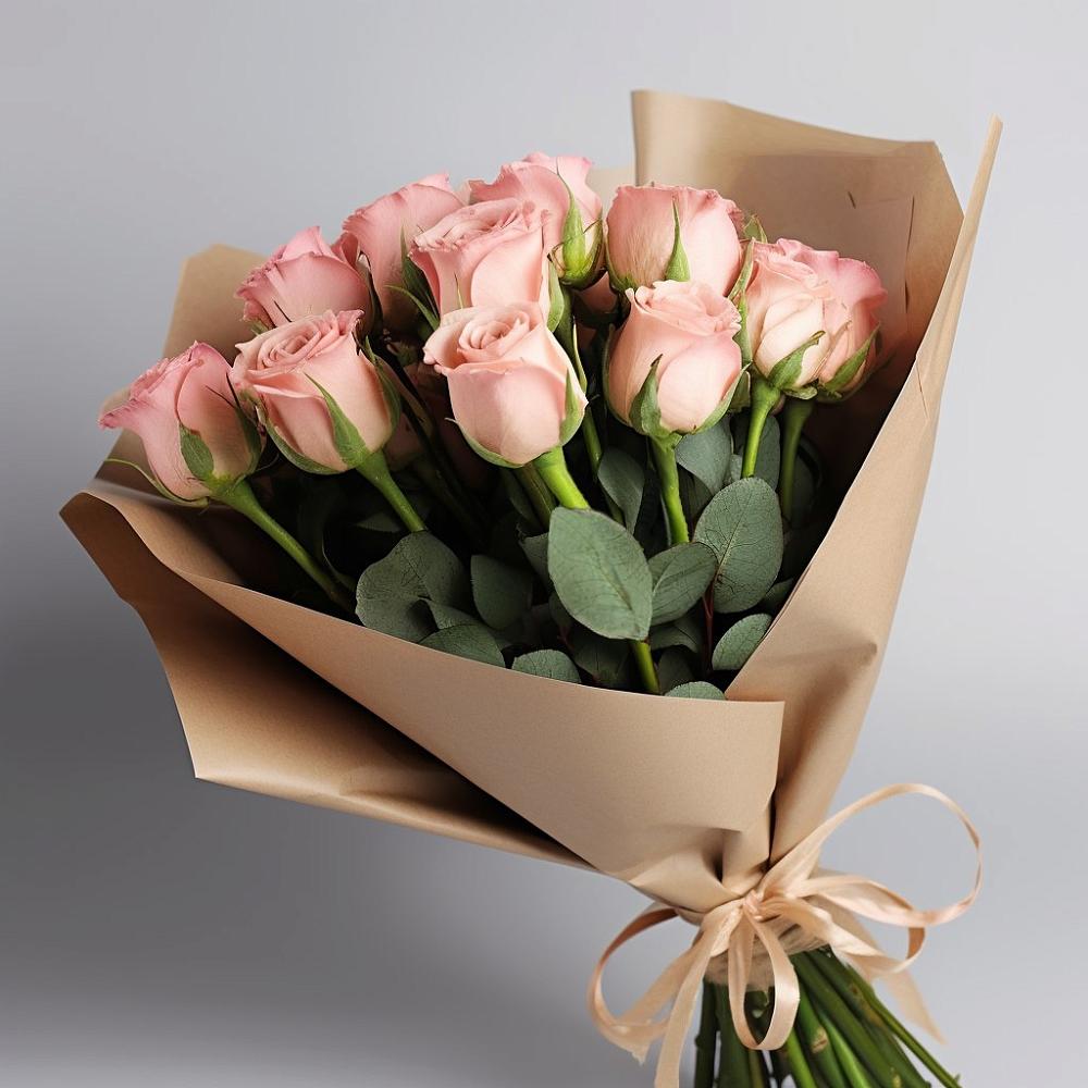 Букет 11 Нежных роз в Митькино