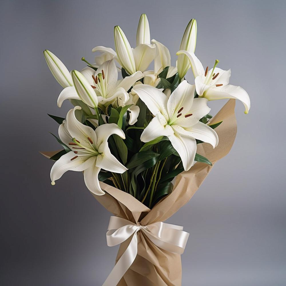 Букет цветов из: Лилии в Митькино