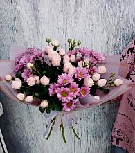 Букет цветов из:  Розы и Хризантемы в Митькино