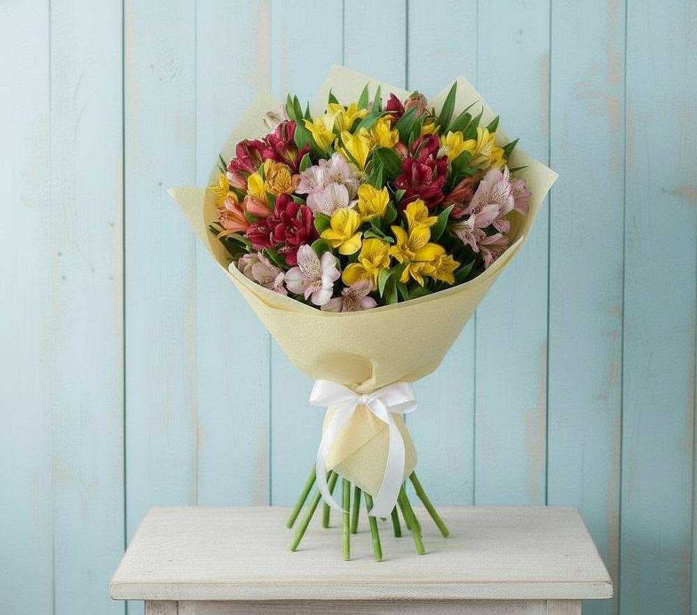 Букет цветов из: Альстромерии в Митькино