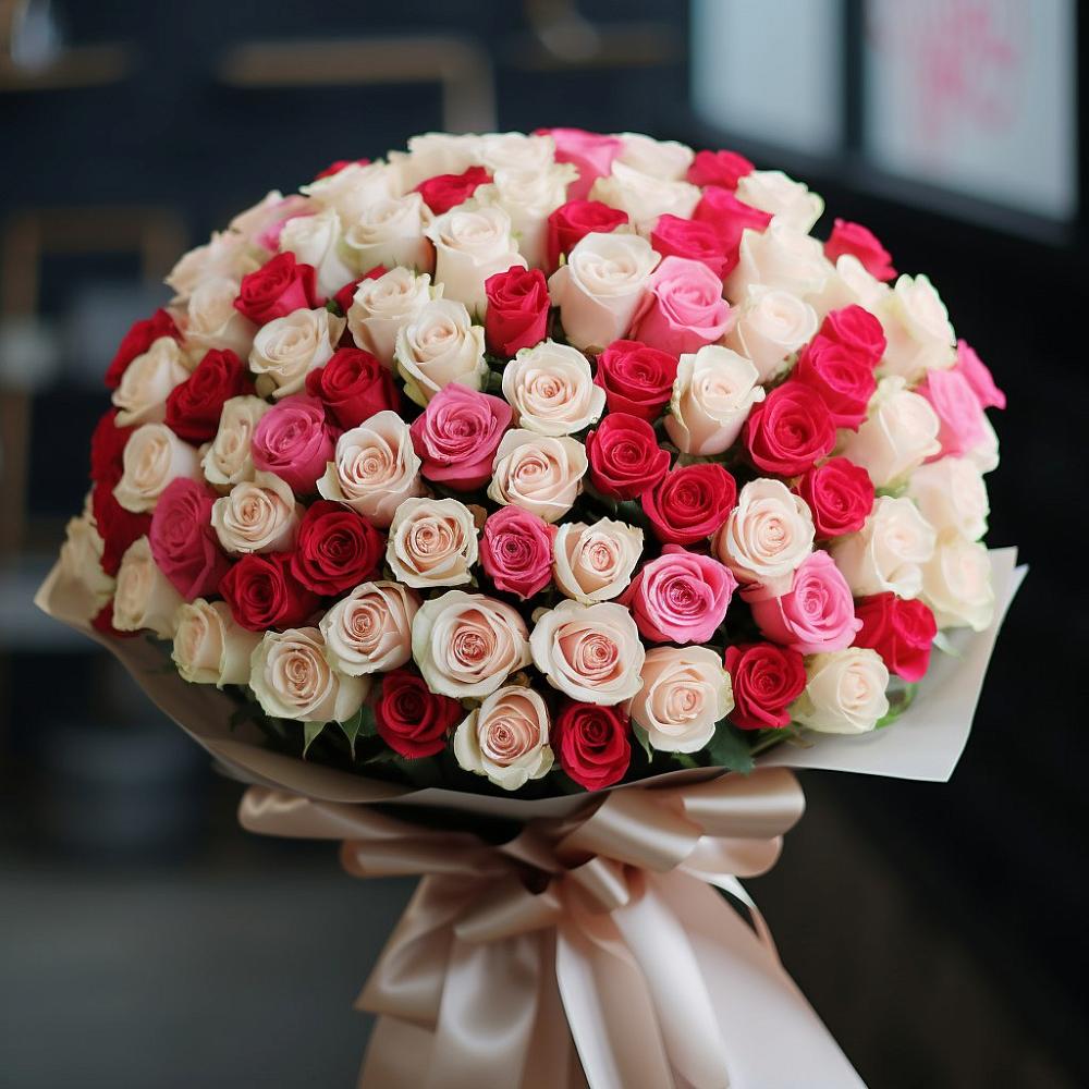 Премиум букет из: Розы в Митькино