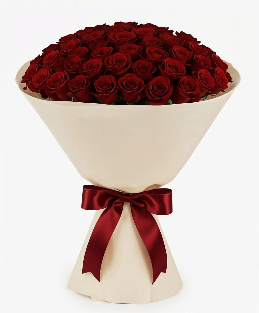 Букет 101 Бордовая роза Блэк Бакарра в Митькино