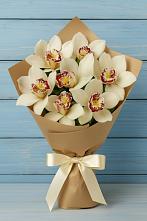 Букет цветов из:  Орхидеи и Розы в Митькино