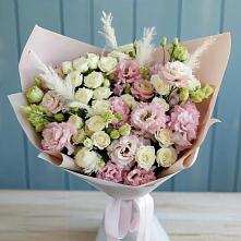 Букет цветов из:  Альстромерии и Розы в Митькино