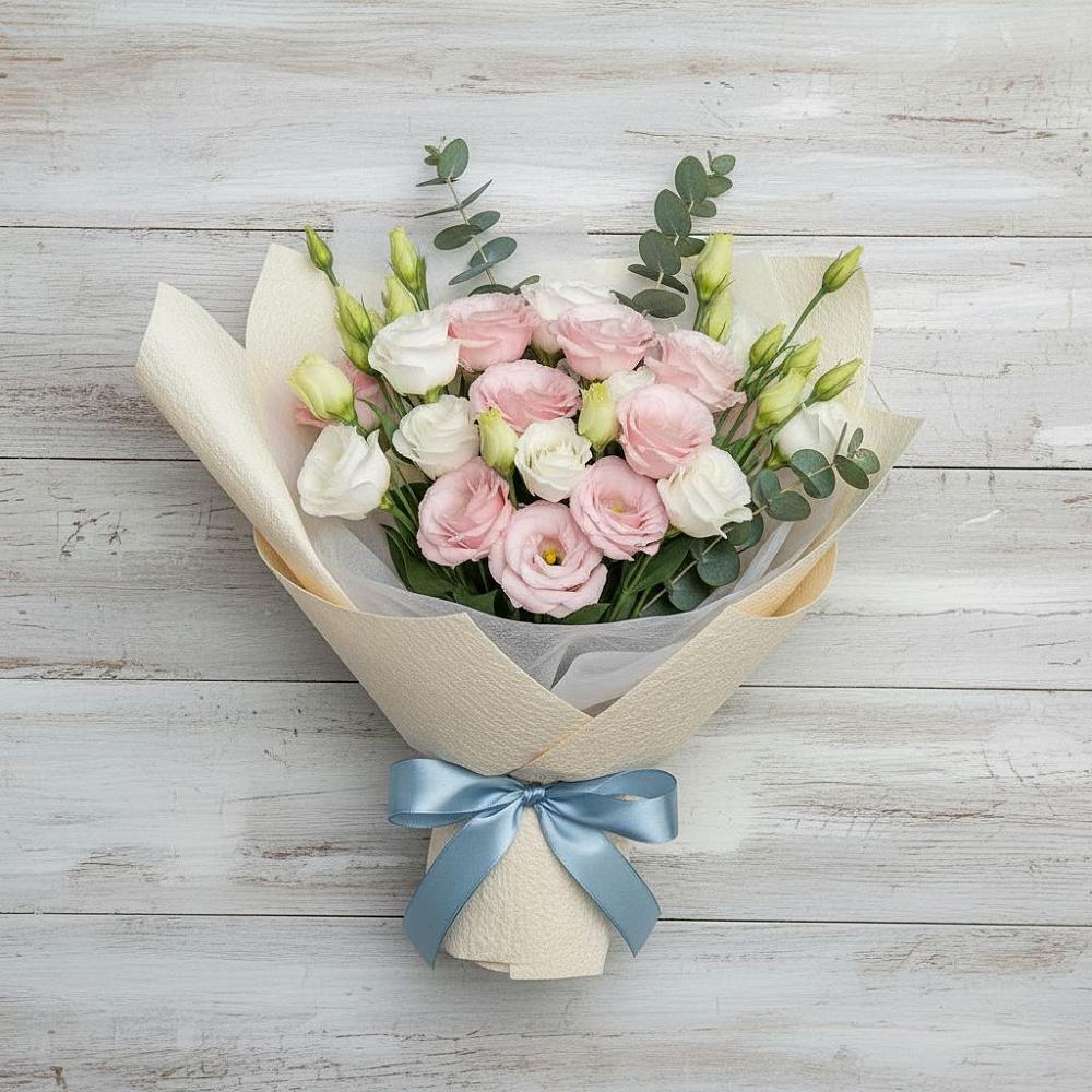 Букет цветов из: Лизиантусы в Митькино